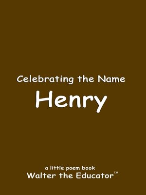 cover image of Celebrating the Name Henry